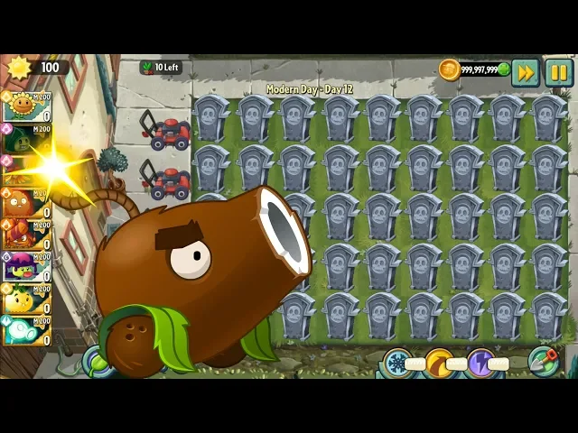 best strategy plants vs zombies | army coconut cannon max lvl pvz
